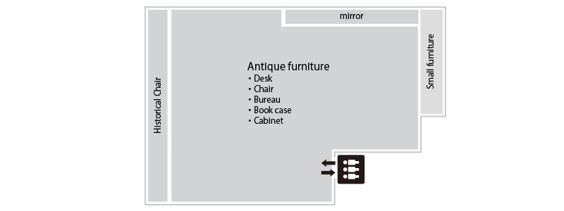 2F　アンティーク家具売場