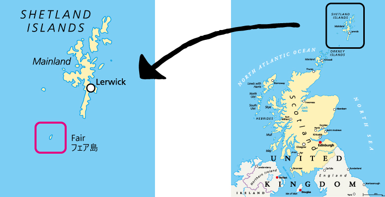 フェアアイル_フェア島地図_ケントストア
